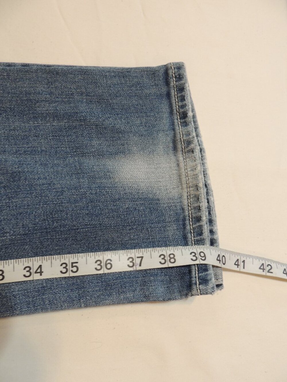 Miss Me Jeans Signature Bootcut Woman 29 Blue White Pocket Distressed Denim Jean - Picture 4 of 10